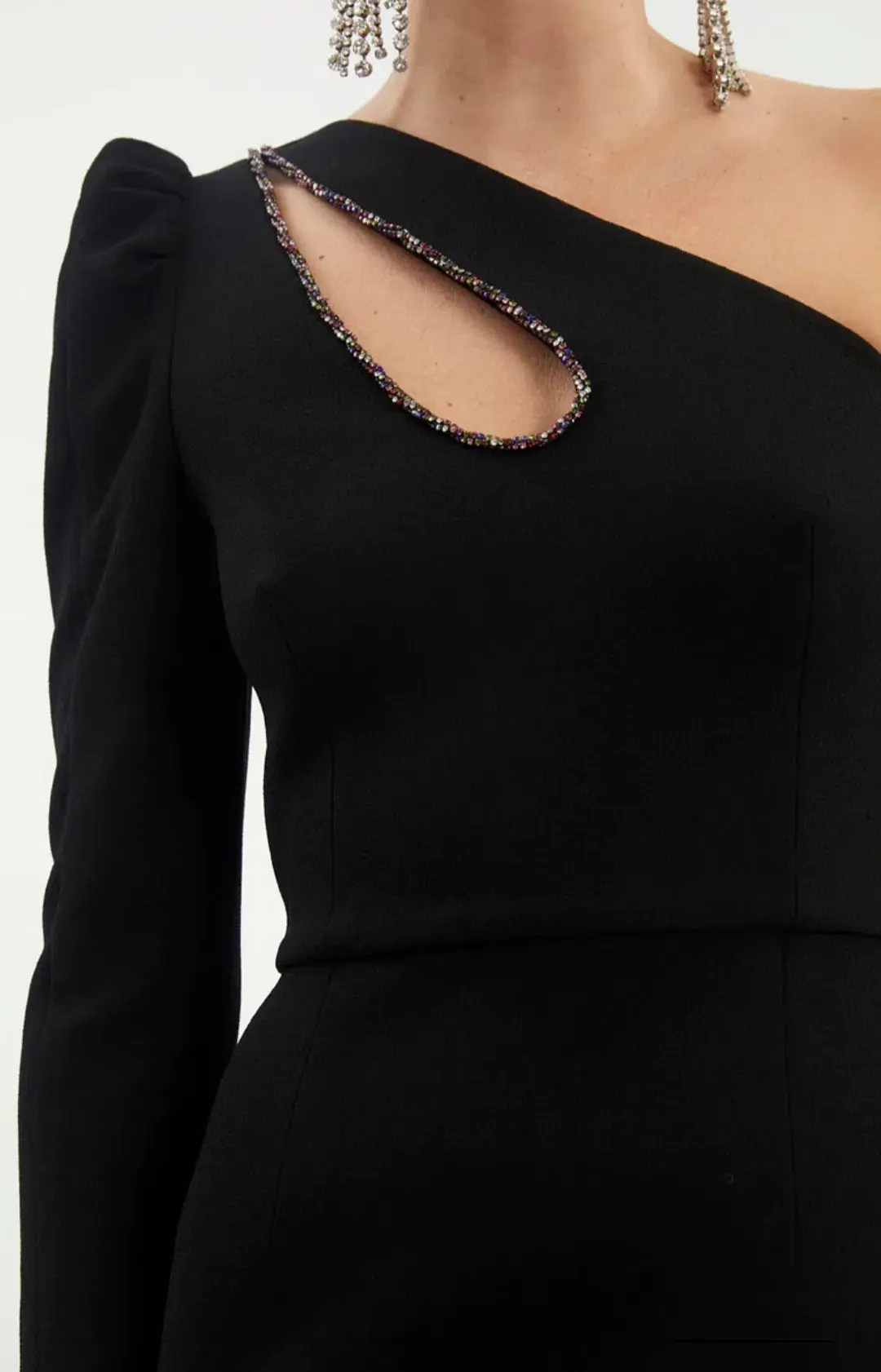 Rebecca Vallance Victoria One Sleeve Mini Black Size 12 - Image 6