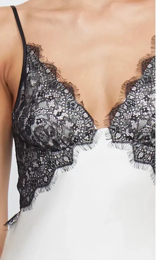 Bec & Bridge Emery Lace Maxi Dress in Ivory/Black Size 8 - Image 2