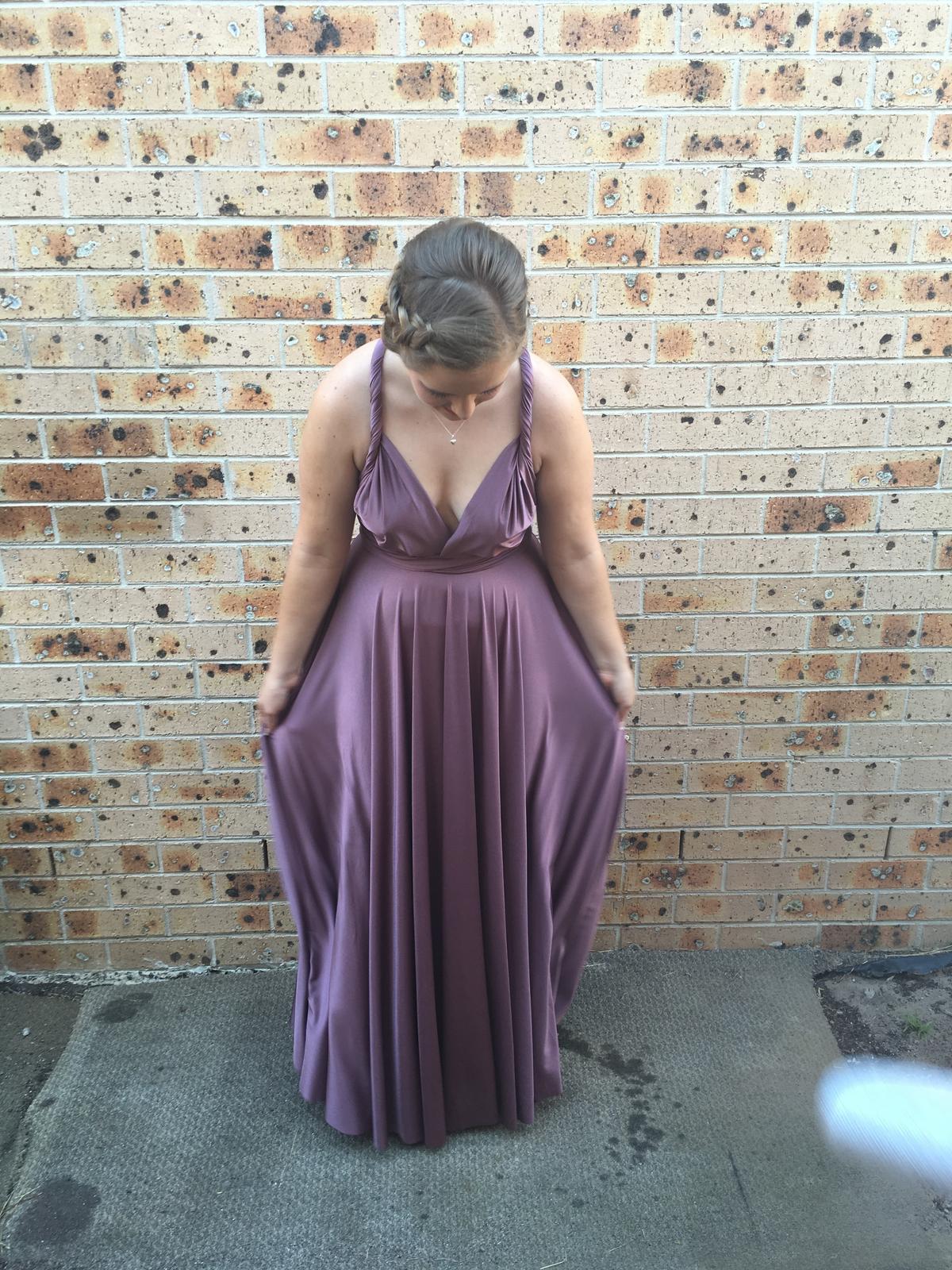 Adjustable Formal Dress Size 12 Purple - Image 1