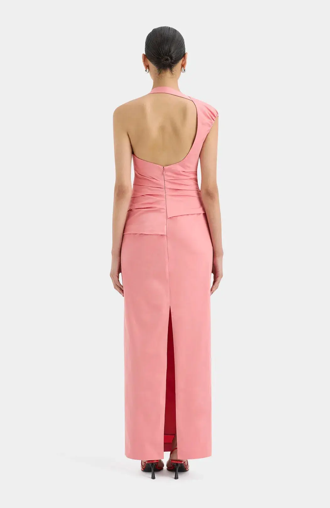 Sir The Label Giacomo Gathered Maxi Dress Pink Size 10 - Image 2