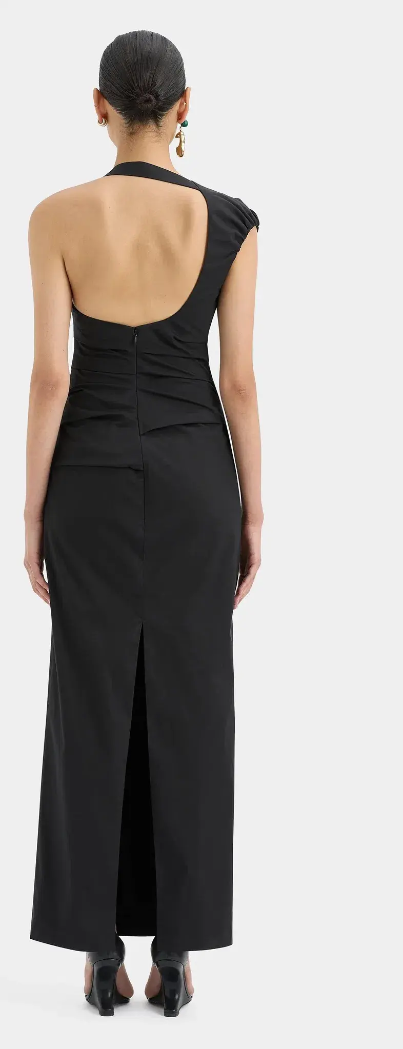 Sir the Label Giacomo Gathered Gown Black Size 8 - Image 2