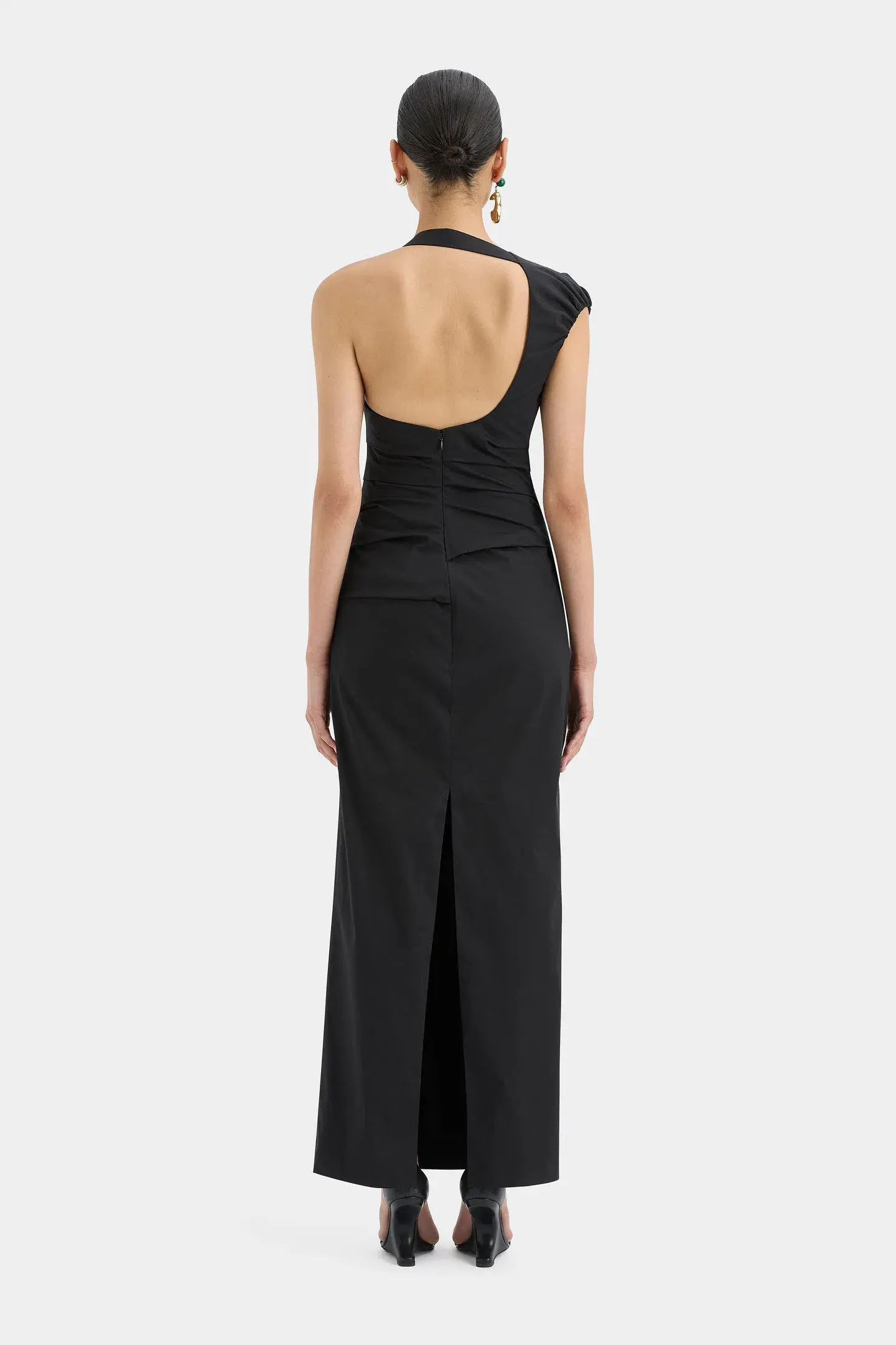 Sir the Label Giacomo Gathered Gown Black Size 10 - Image 2