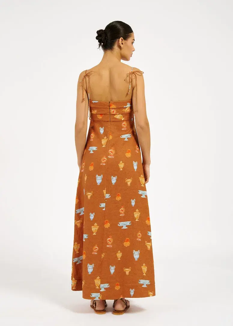 Roame Atlas Maxi Dress Ceramica Desert Print Size 2 / AU 10 - Image 2