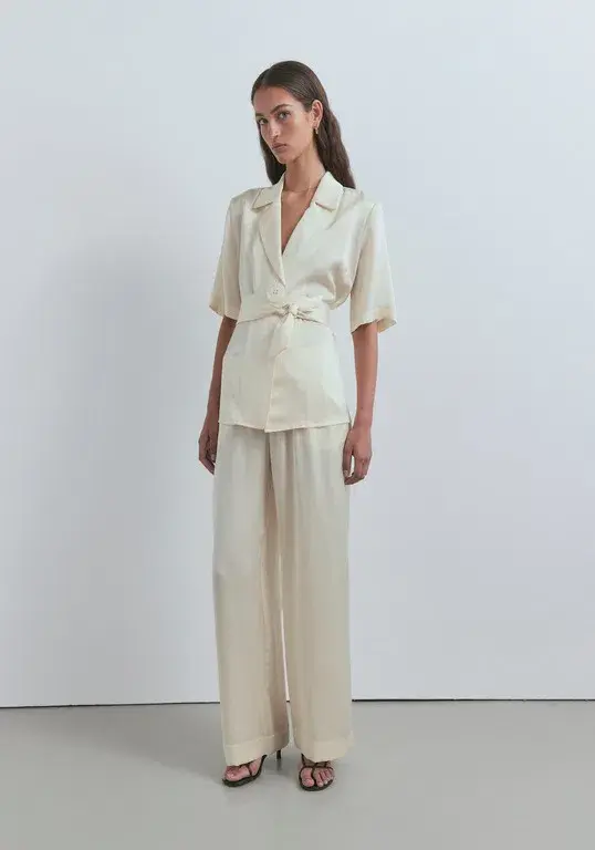 Viktoria And Woods Chorus Shirt And Pilot Pants Set Butter Yellow Size 0 / AU 6 - Image 2
