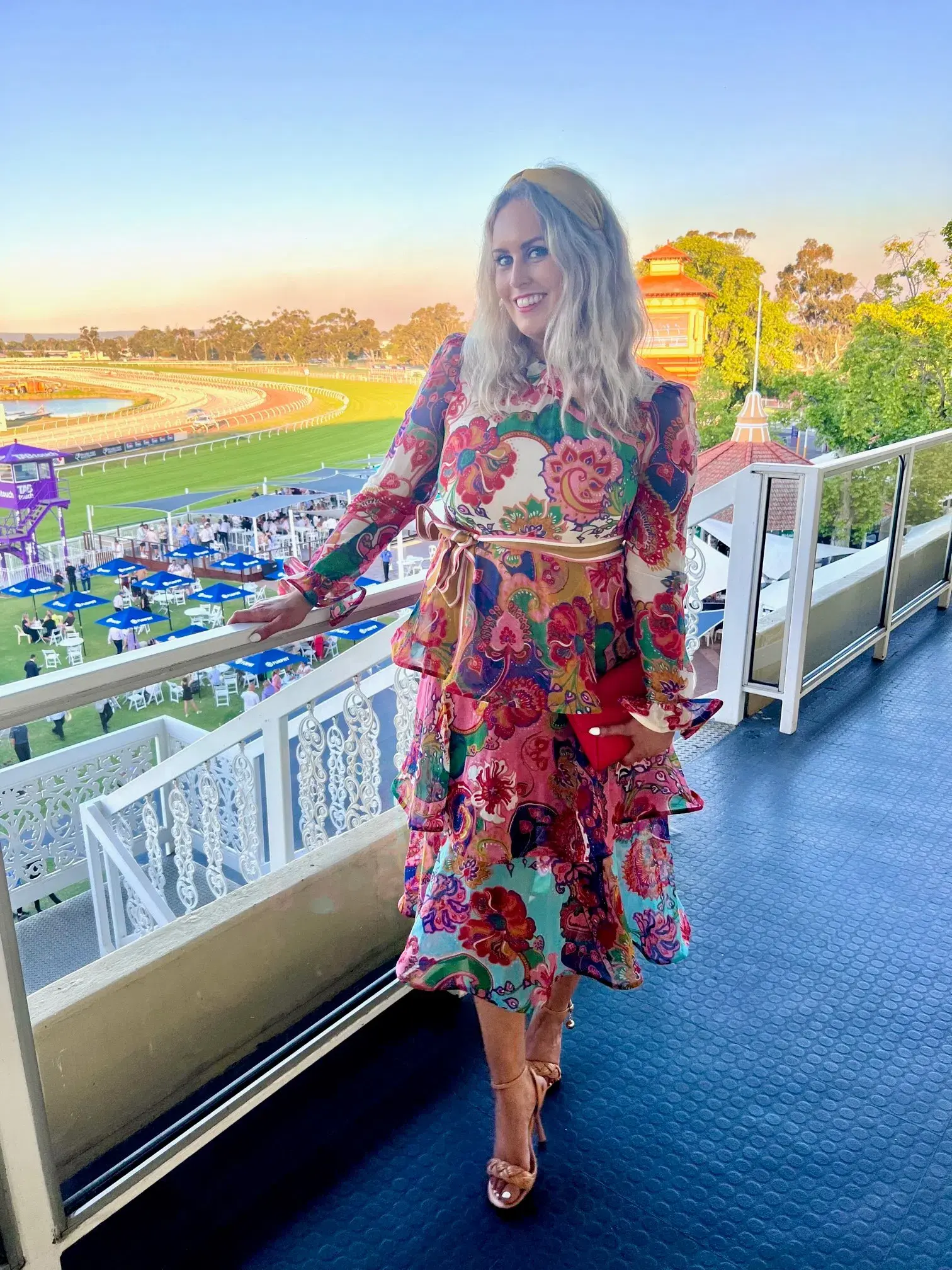 Zimmermann The Lovestruck Flounce Cotton-silk Midi Dress Mixed Paisley Floral Size 3/Au 14 - Image 1