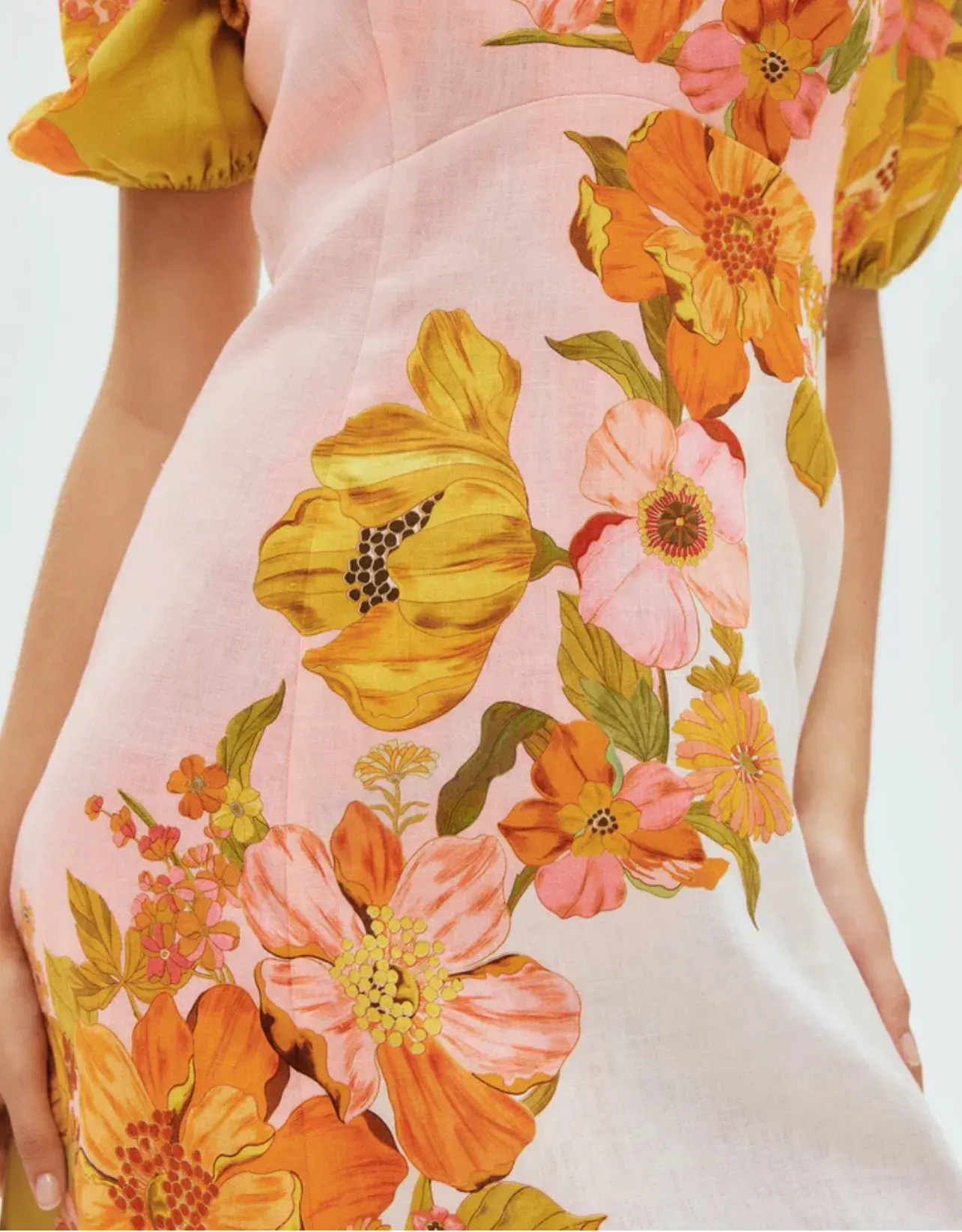 Alemais Silas Midi Dress Print Size 10 - Image 4
