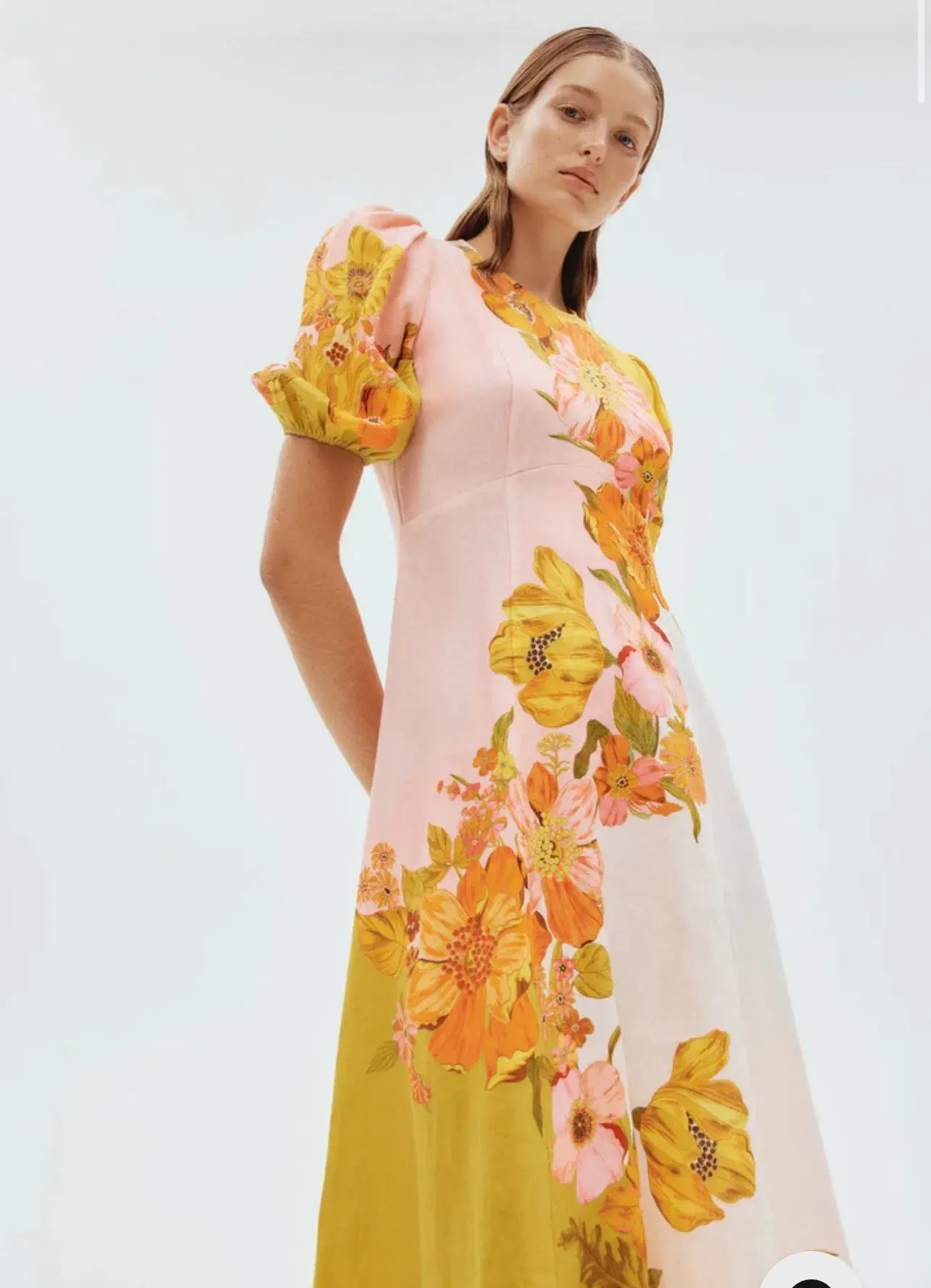 Alemais Silas Midi Dress Print Size 10 - Image 5