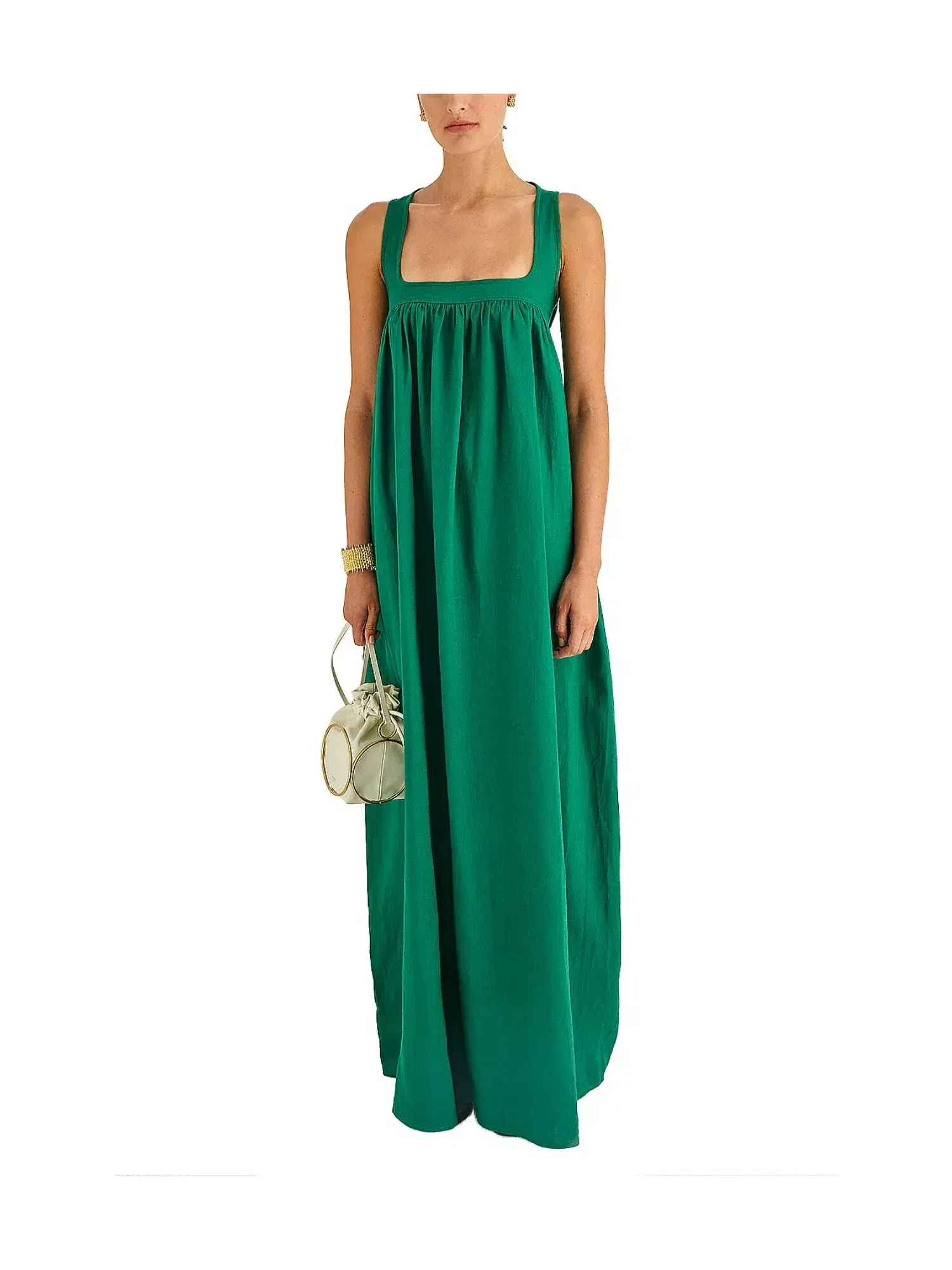 Oroton Strappy Sunset Dress Peppermint Green Size AU 6 - Image 1