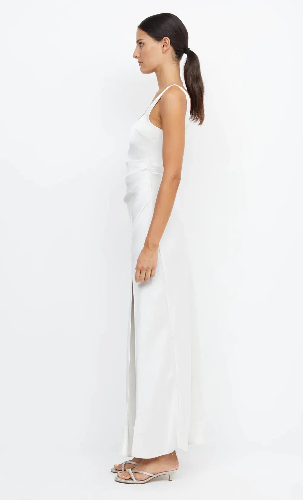 Bec & Bridge The Dreamer Square Neck Dress Ivory Size 10 - Image 3