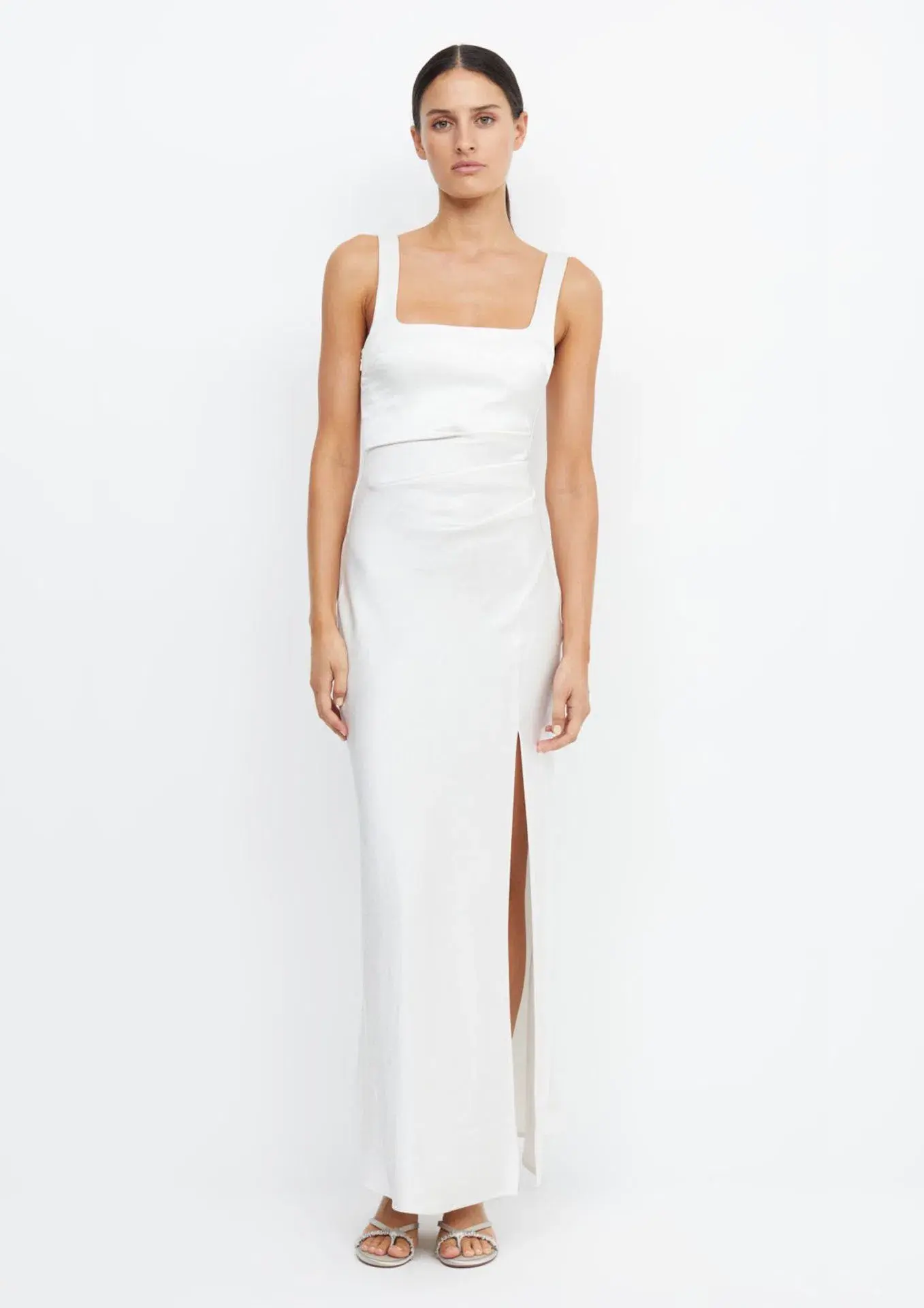 Bec & Bridge The Dreamer Square Neck Dress Ivory Size 10 - Image 1