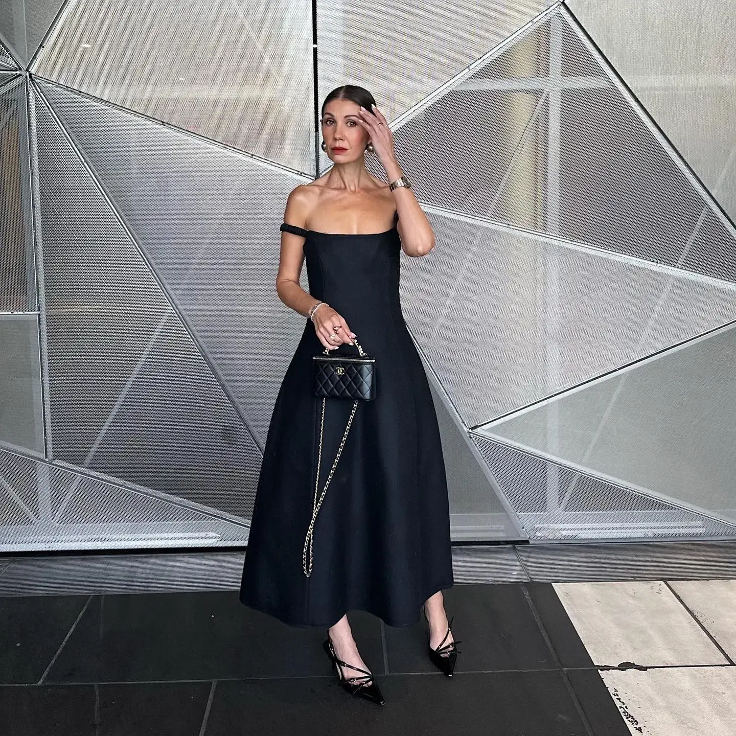 Khaite NY black midi dress  - Image 2