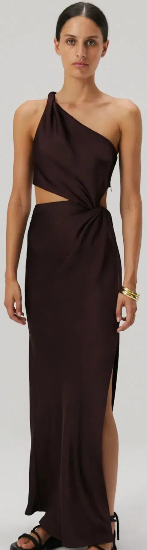 MISHA Kristin Satin Gown Size 6 - Image 3