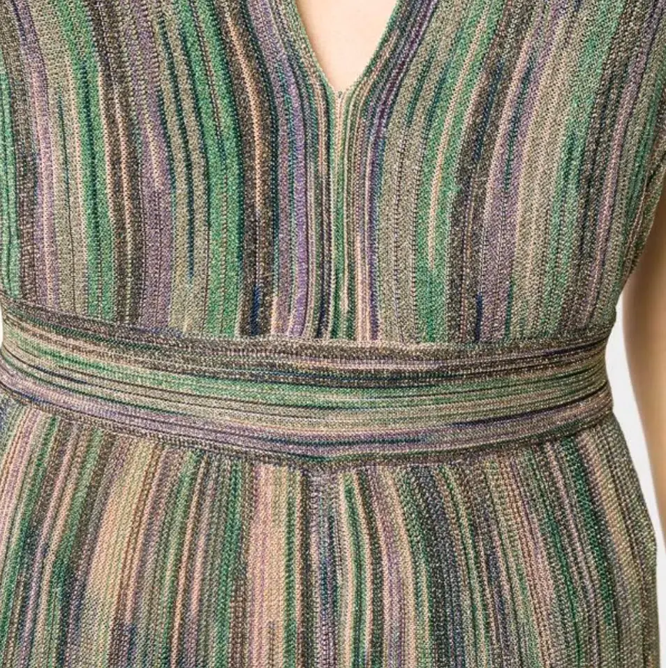 Missoni Halterneck Lurex® Jumpsuit Multi Size 8 - Image 2