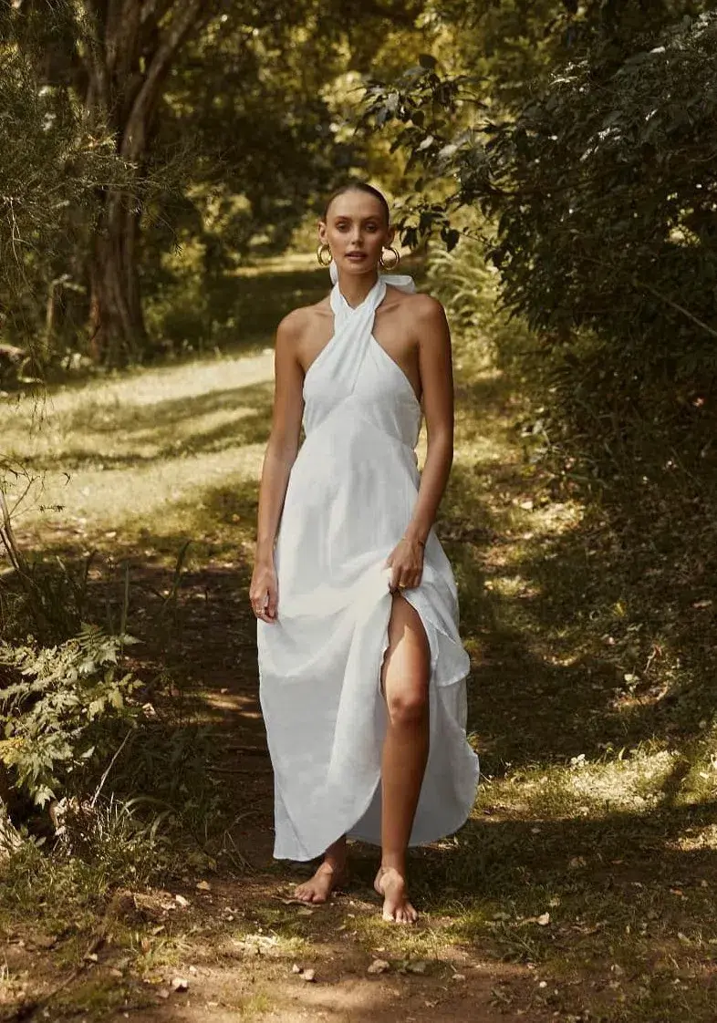 DISSH Alexis Linen Dress White Size 6 - Image 1