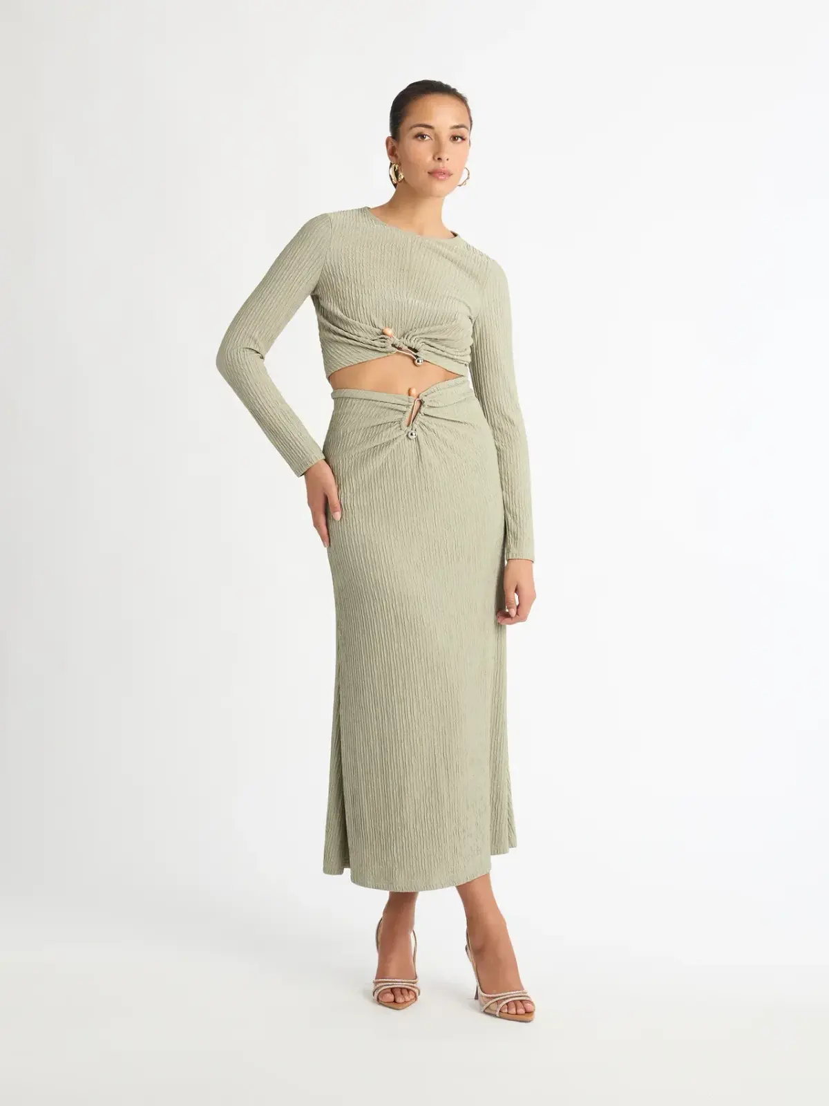 Sheike Haven Top and Skirt Set Green Size 10 - Image 1