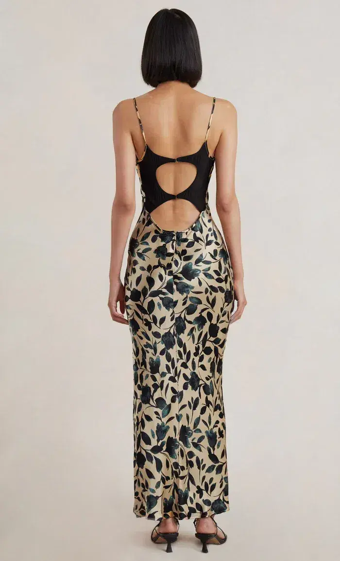 Bec & Bridge Silhouette Vine Maxi Dress Print Size 16 - Image 2