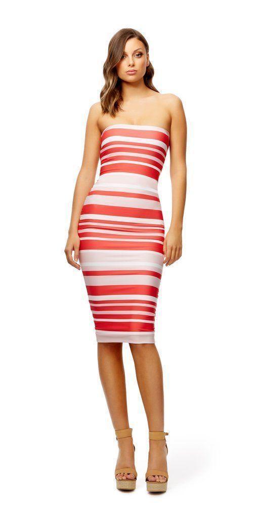 Kookai- Bay Stripe Dress for rent on The Volte - main image
