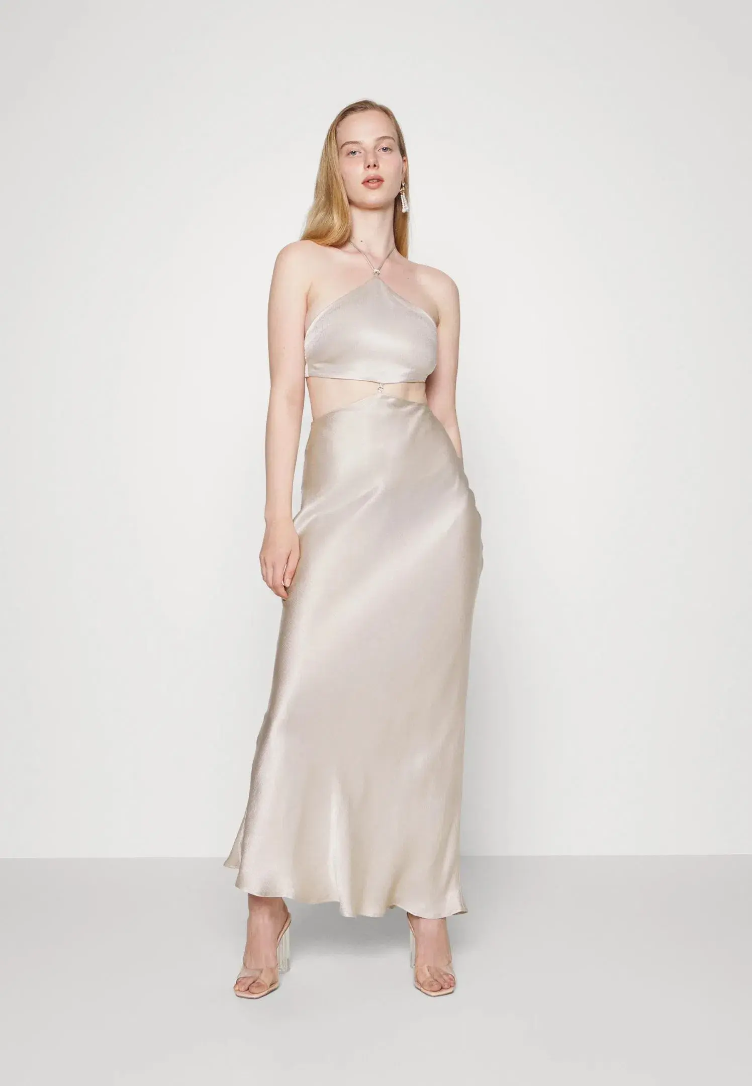 Bec and Bridge Kara Maxi Dress in Sand Size 14 - Image 1
