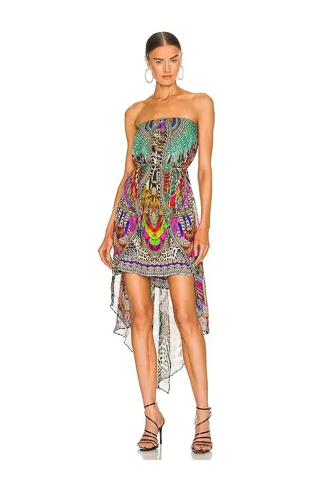 Camilla Strapless Overlayer Dress in Guardians Of The Sun Size 8 - Image 2