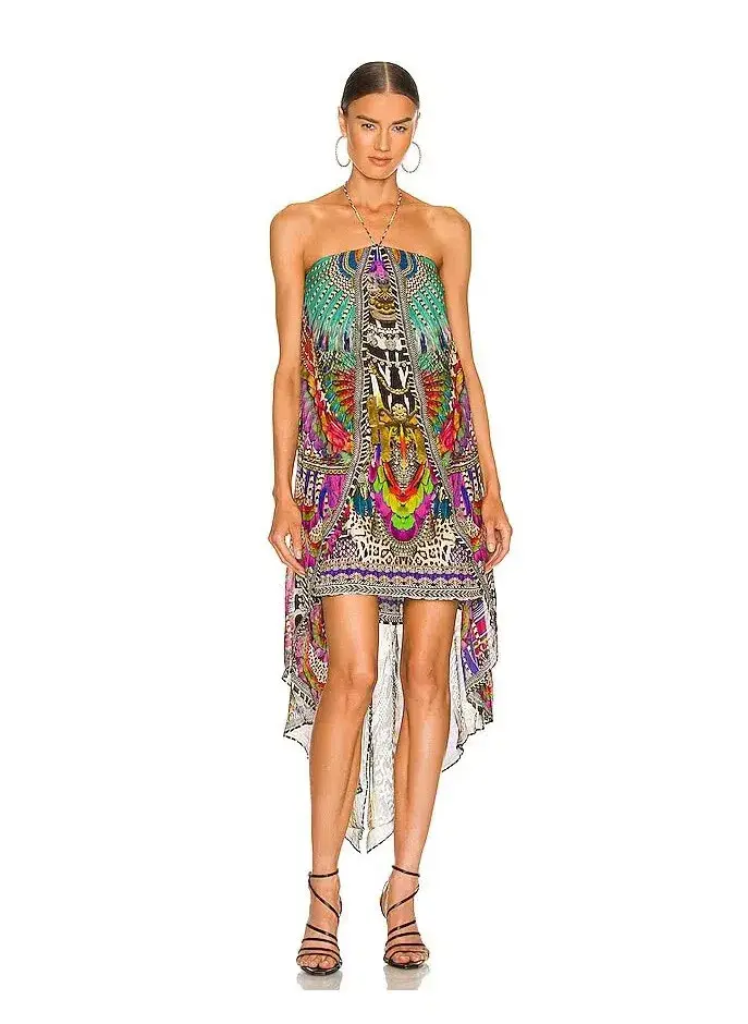 Camilla Strapless Overlayer Dress in Guardians Of The Sun Size 8 - Image 1