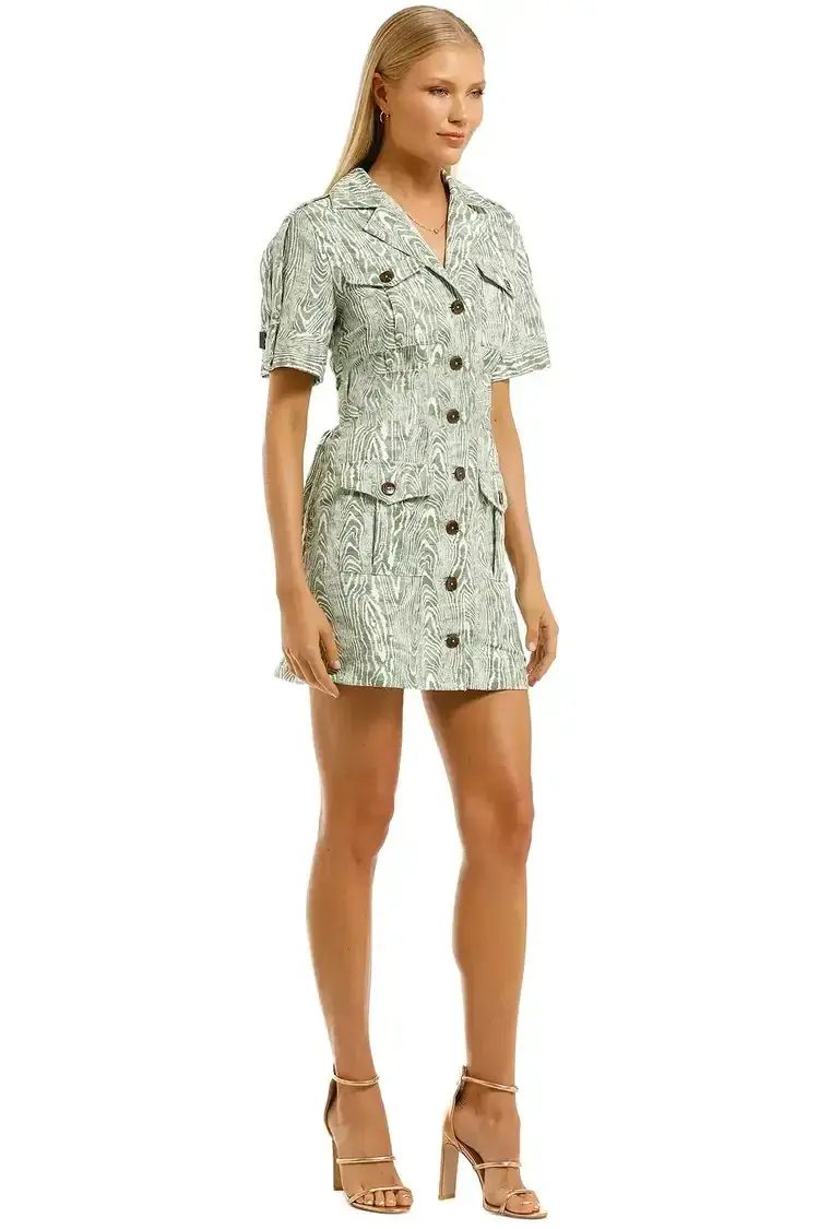 CMEO Collective Energised Dress in Ivy Woodgrain Size 8 - Image 2