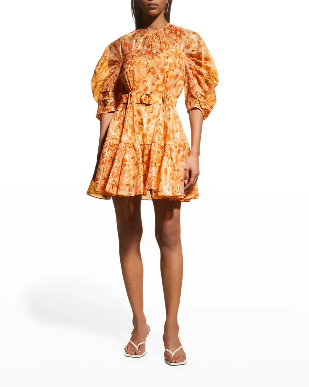 Acler Bonhill Mini Dress in Peach Parfait Size 12 - Image 1