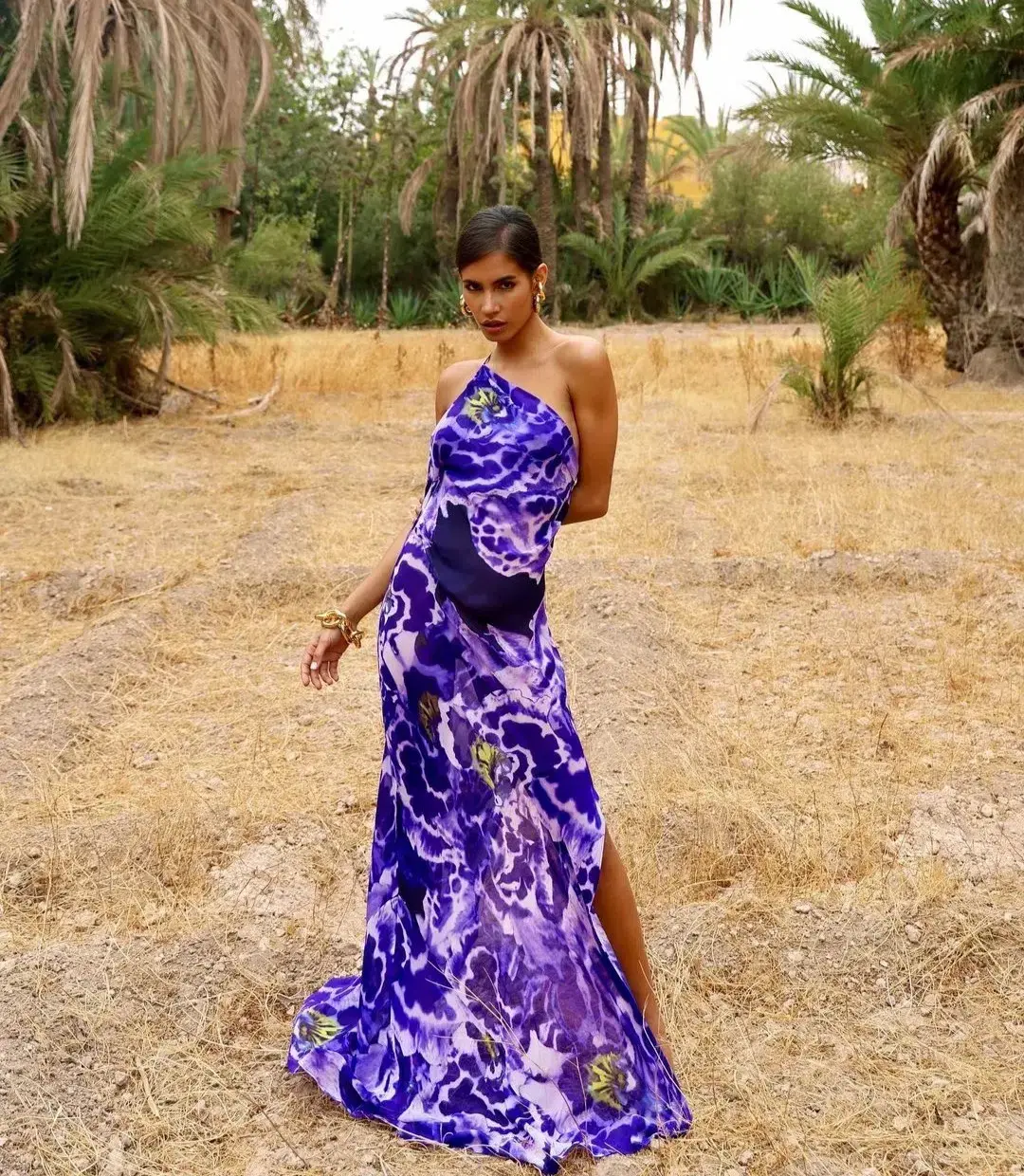 Rat & Boa Simonetta Maxi Dress Purple Size M / 10 AU - Image 1