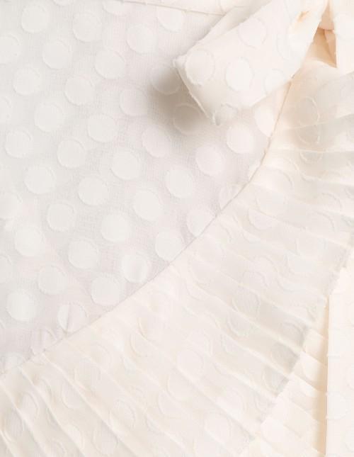 Zimmermann Plisse Wrap Midi Dress Pearl Size  - Image 3