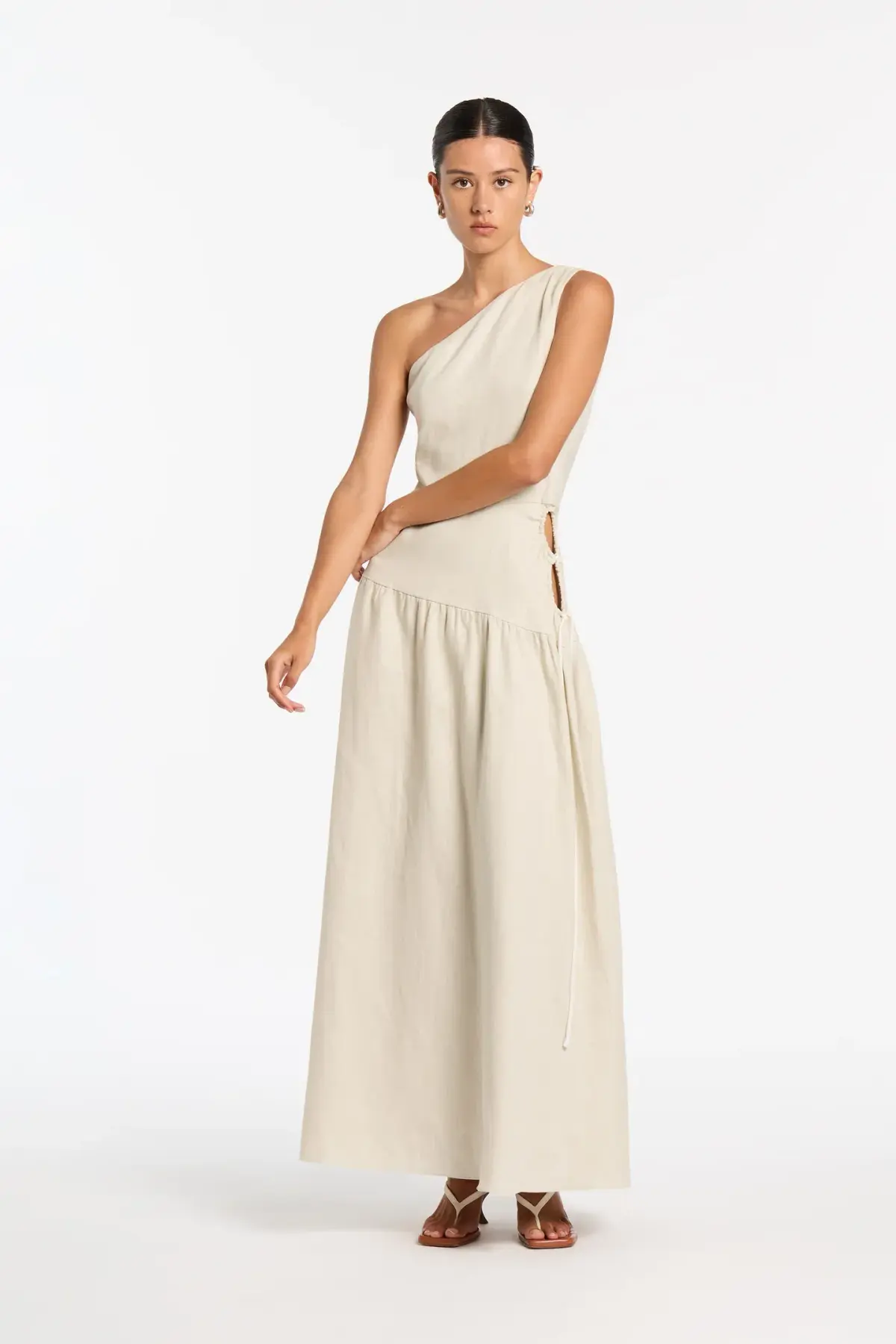 Sir the Label D'Orsay Corded Maxi Dress Ecru Size 0 / AU 6 - Image 1