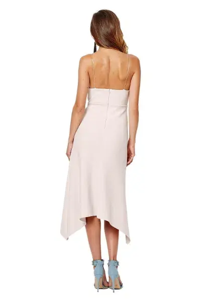Bec & Bridge Lady Allure Cut Out Midi Dress in Bone Size 8 - Image 3