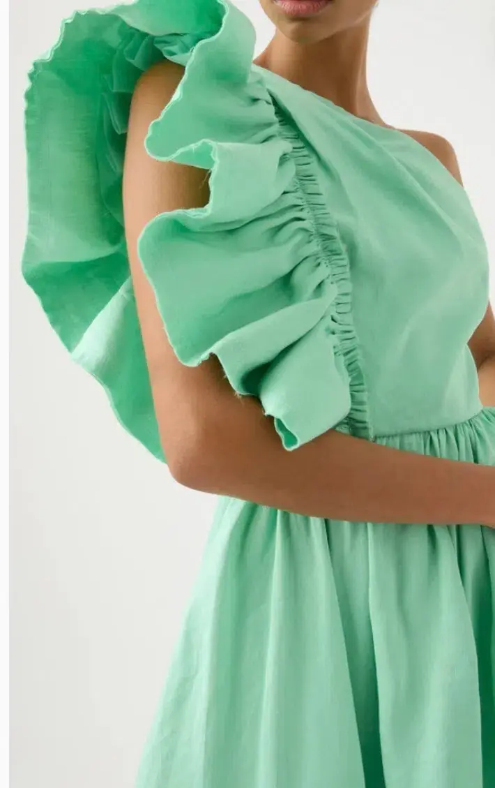 Aje Bonjour Asymmetric Mini Dress 6 for rent on The Volte - main image