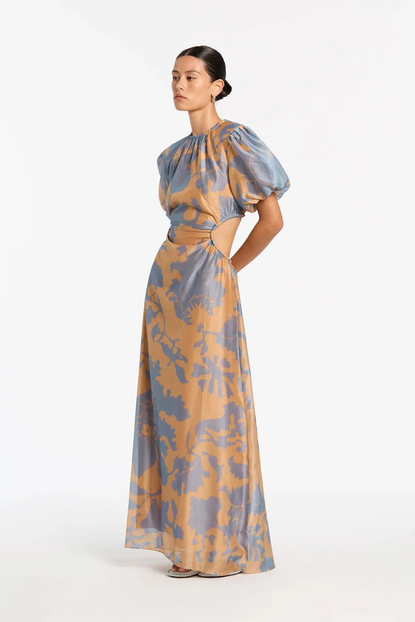 Sir the Label Coralie Puff Sleeve Maxi Dress Floral Size 1 / AU 8 - Image 4