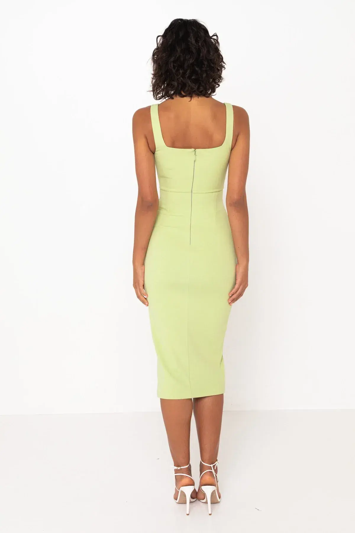 Mossman Seahaze Midi Dress Green Size S / AU 8 - Image 3