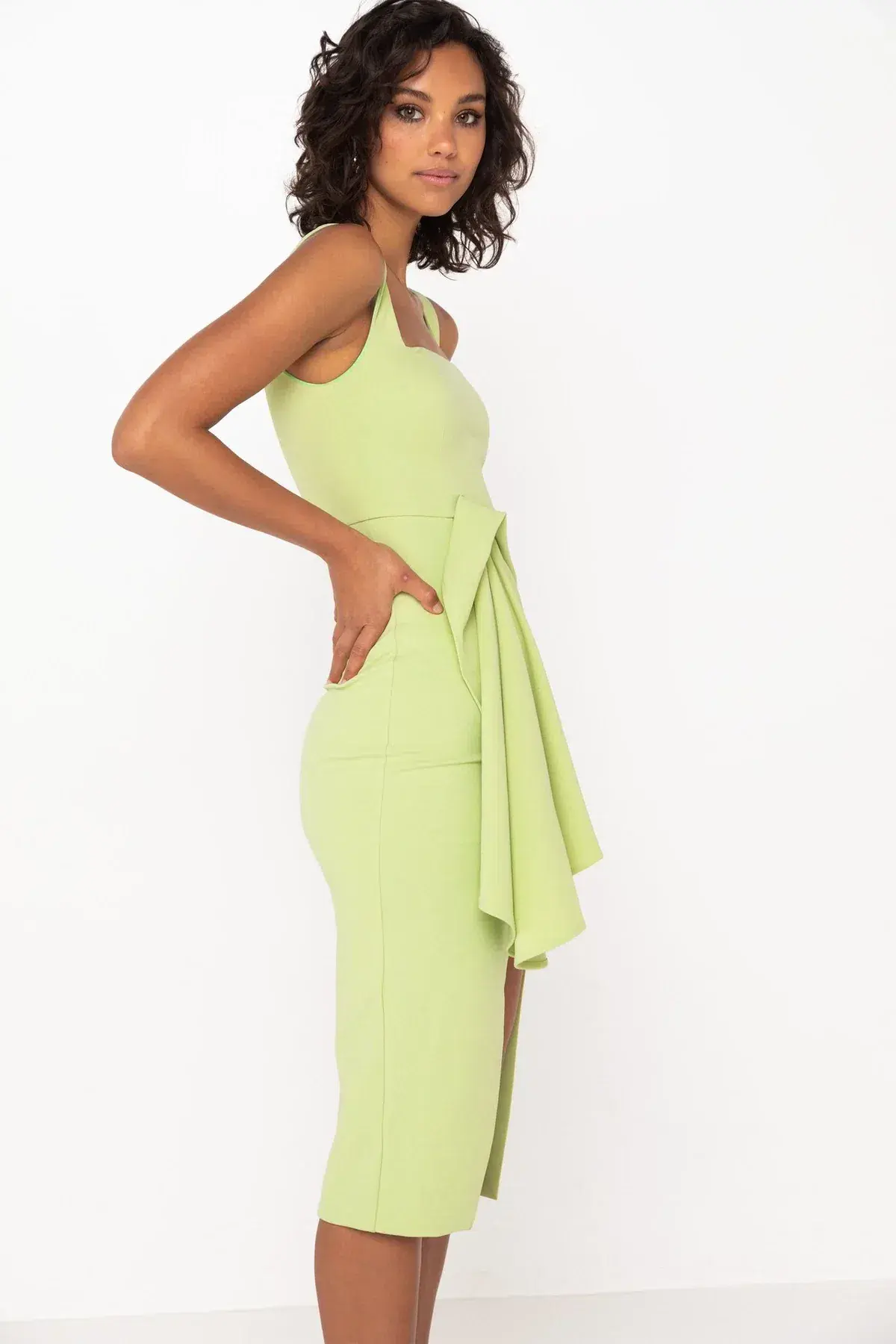Mossman Seahaze Midi Dress Green Size S / AU 8 - Image 2