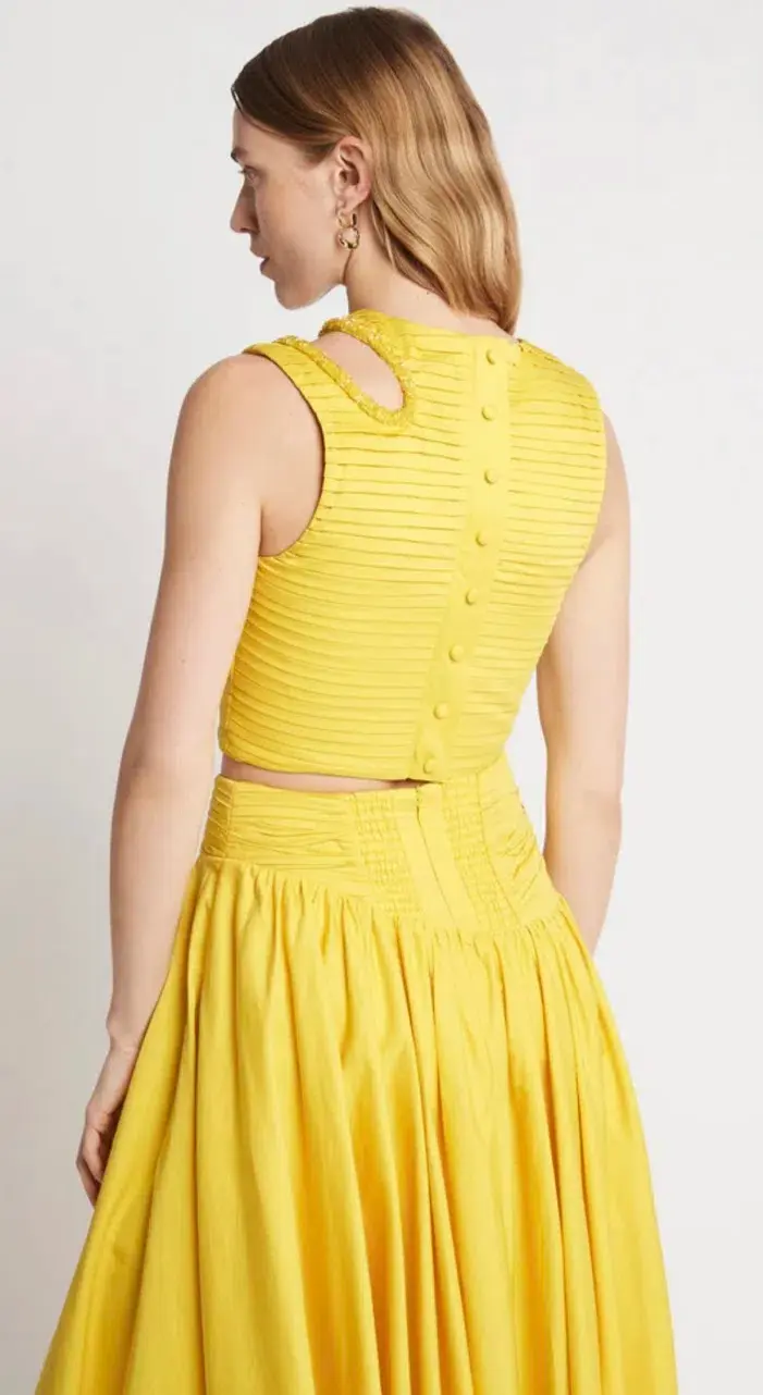 Aje Jolie Abstract Cut Out Top Size 14 & Jolie Asymmetric Midi Skirt Size 12  - Image 3