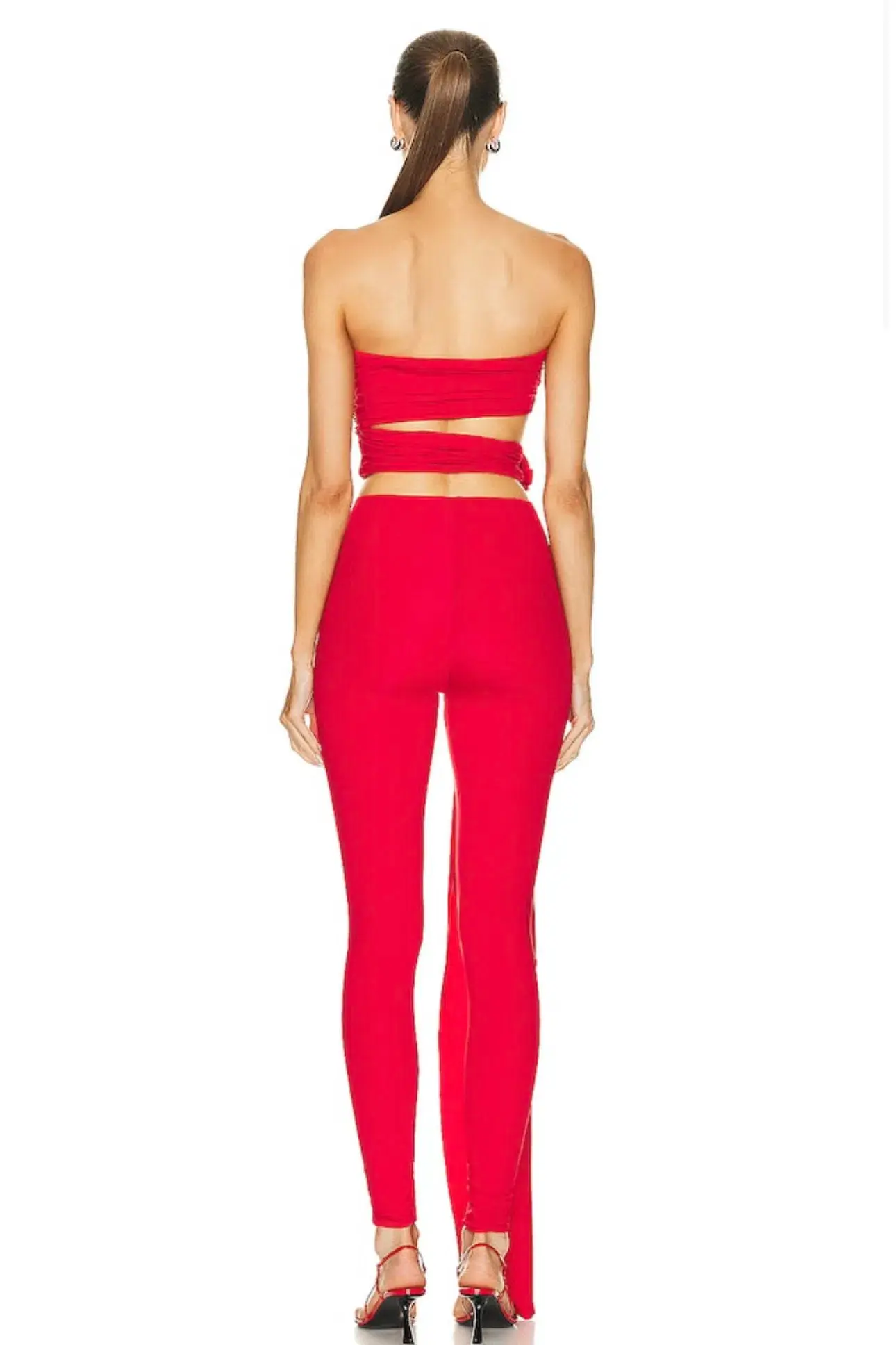 Maygel Coronel Corozo Top and Galera Pant Set Red One Size Fits 8 - 12/L - Image 4
