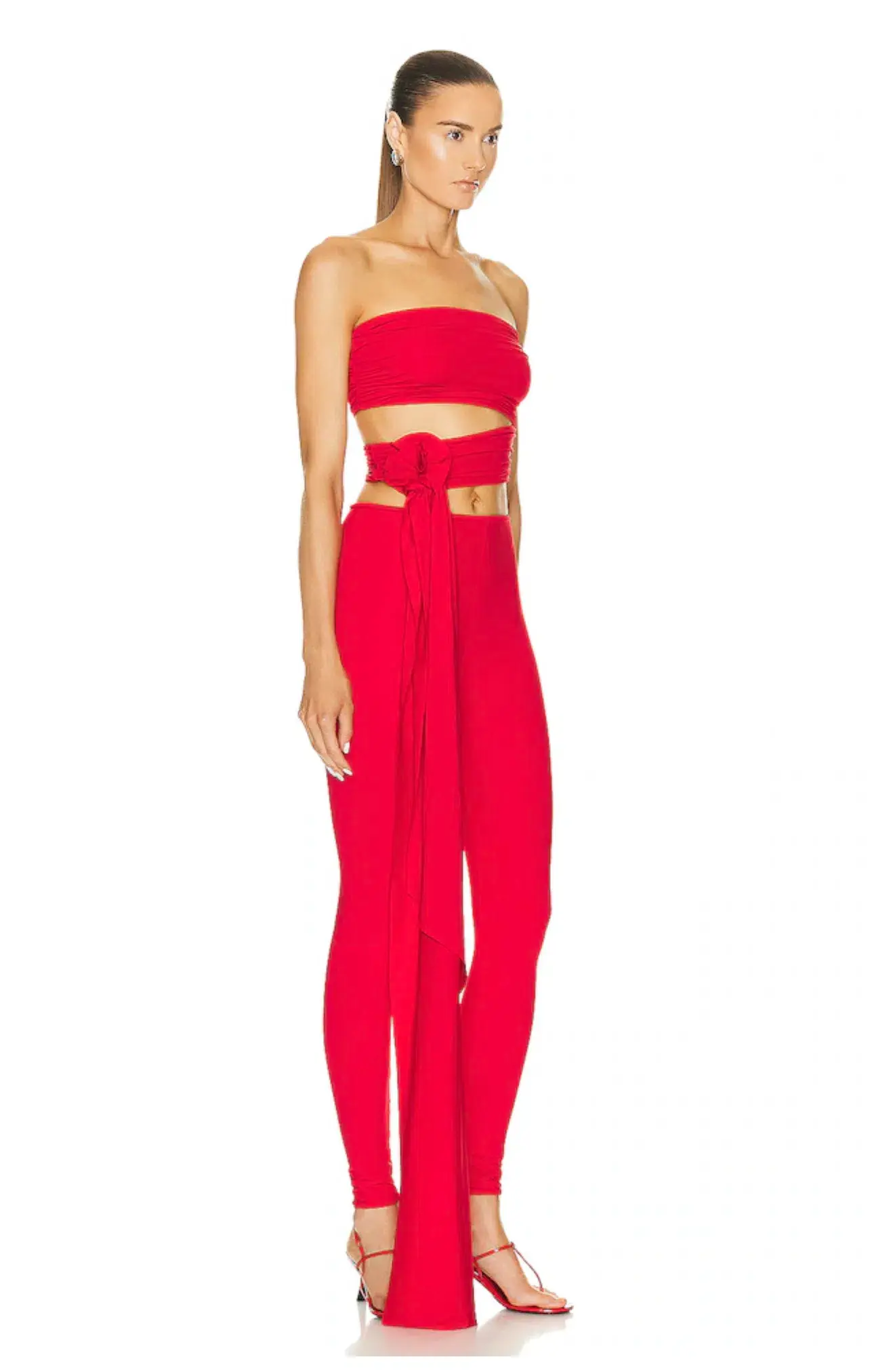 Maygel Coronel Corozo Top and Galera Pant Set Red One Size Fits 8 - 12/L - Image 2