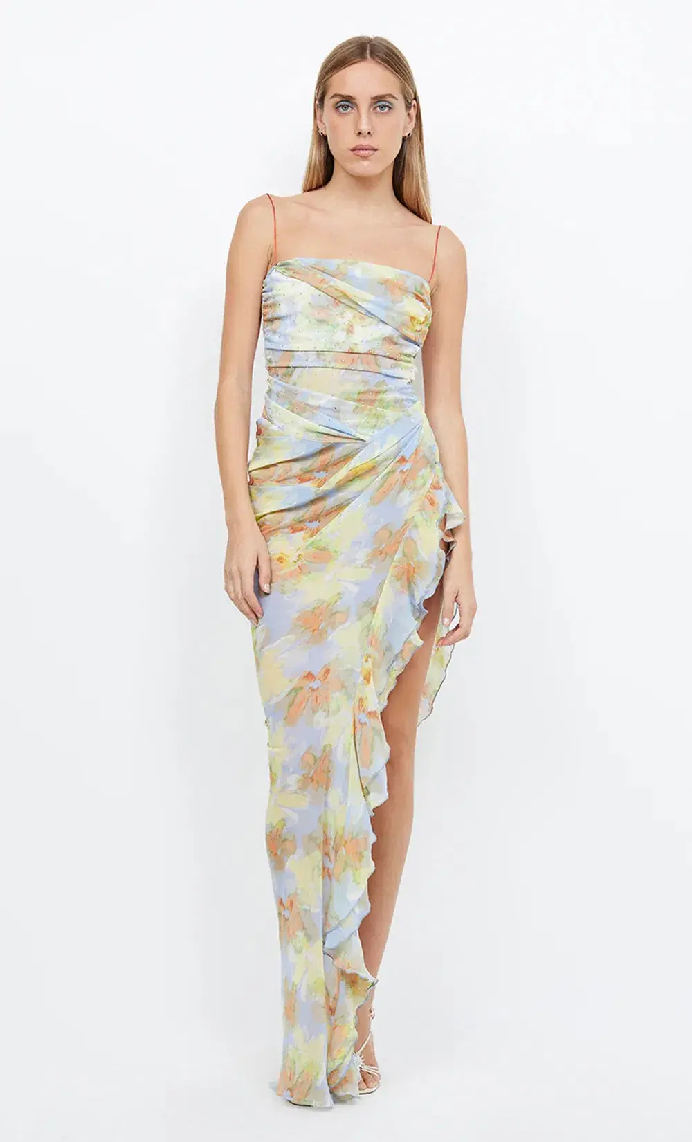Bec & Bridge Zephy Asym Dress Floral Size 8 - Image 2