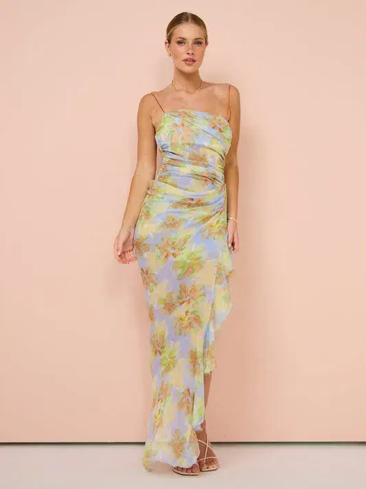 Bec & Bridge Zephy Asym Dress Floral Size 10 - Image 1