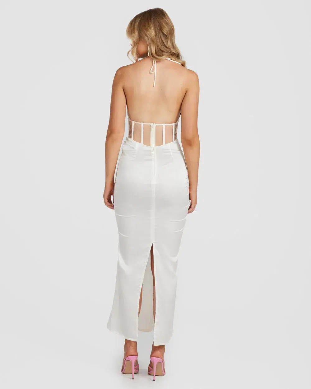 Derma Department Harlow Midi Dress White Size 4 - Image 3