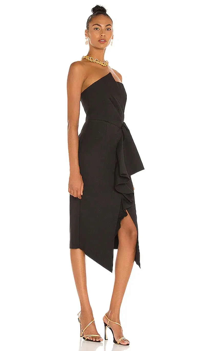 Elliatt Reception Midi Dress in Black Size L / AU 12 - Image 2