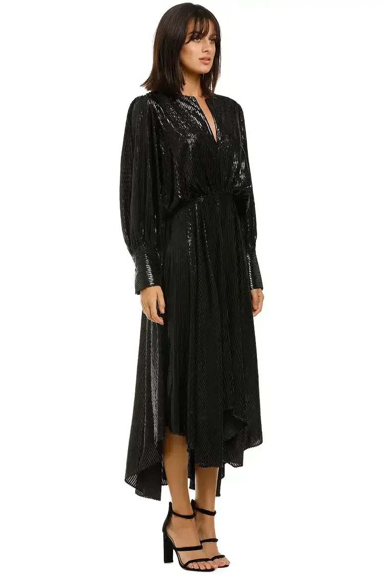 Camilla and Marc Emelie Waisted Dress in Black Size 12 - Image 2