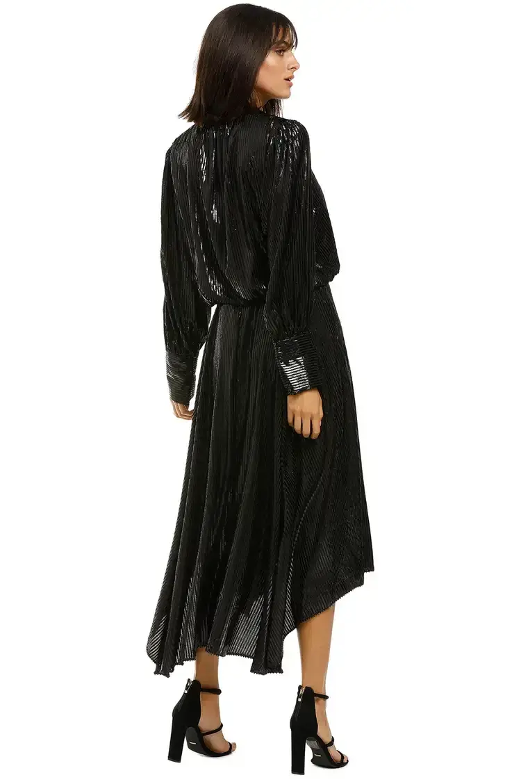 Camilla and Marc Emelie Waisted Dress in Black Size 12 - Image 3