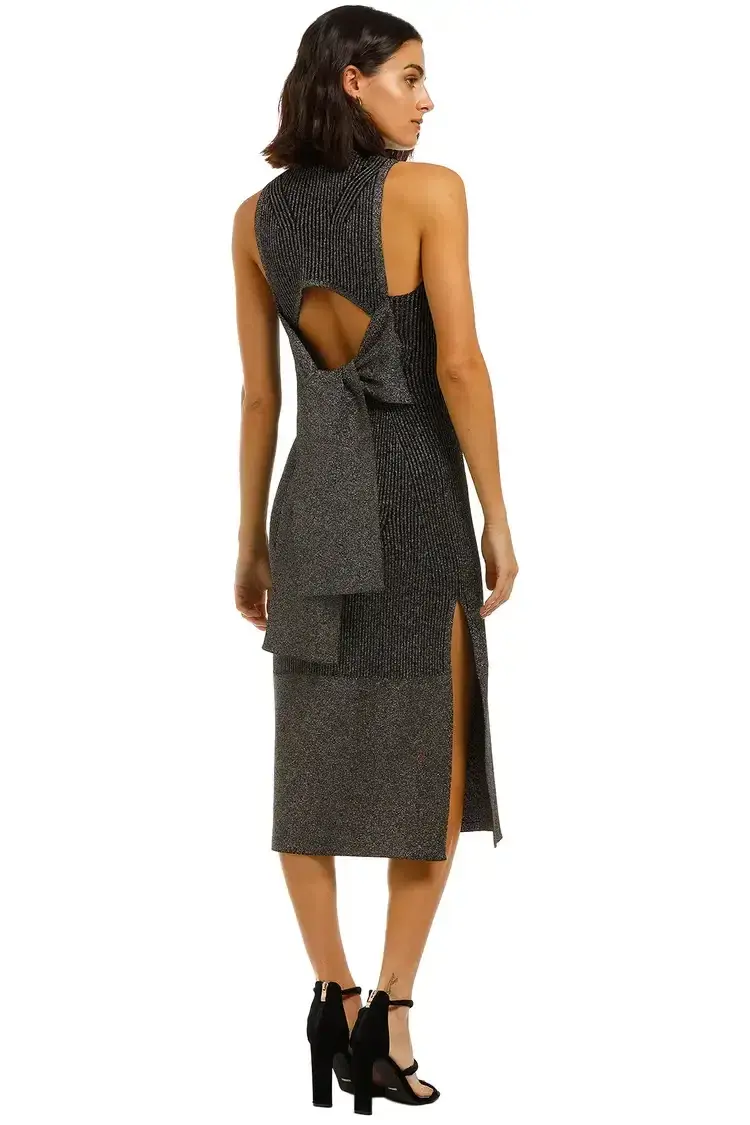 Camilla and Marc Perry Dress in Gunmetal Size 10 - Image 3