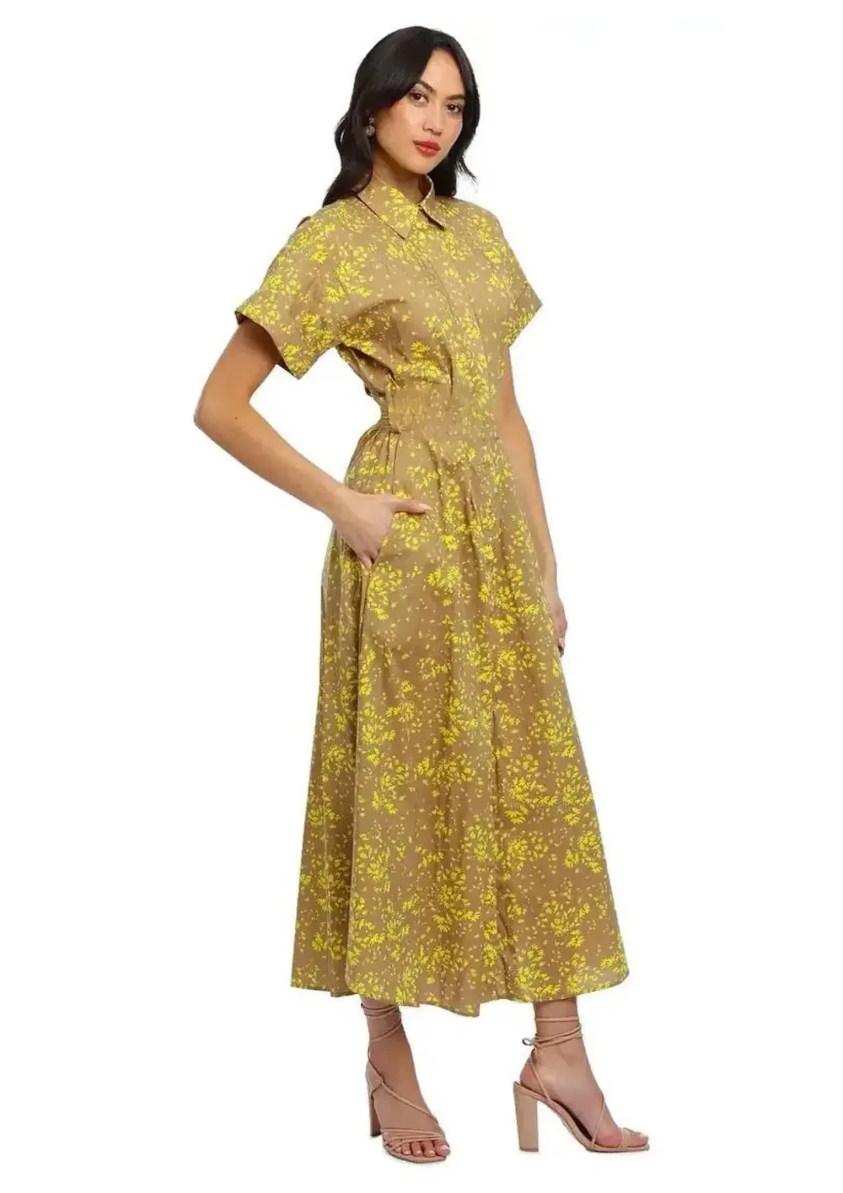 Camilla and Marc Maya Midi Dress in Capri Print Size 8 - Image 1