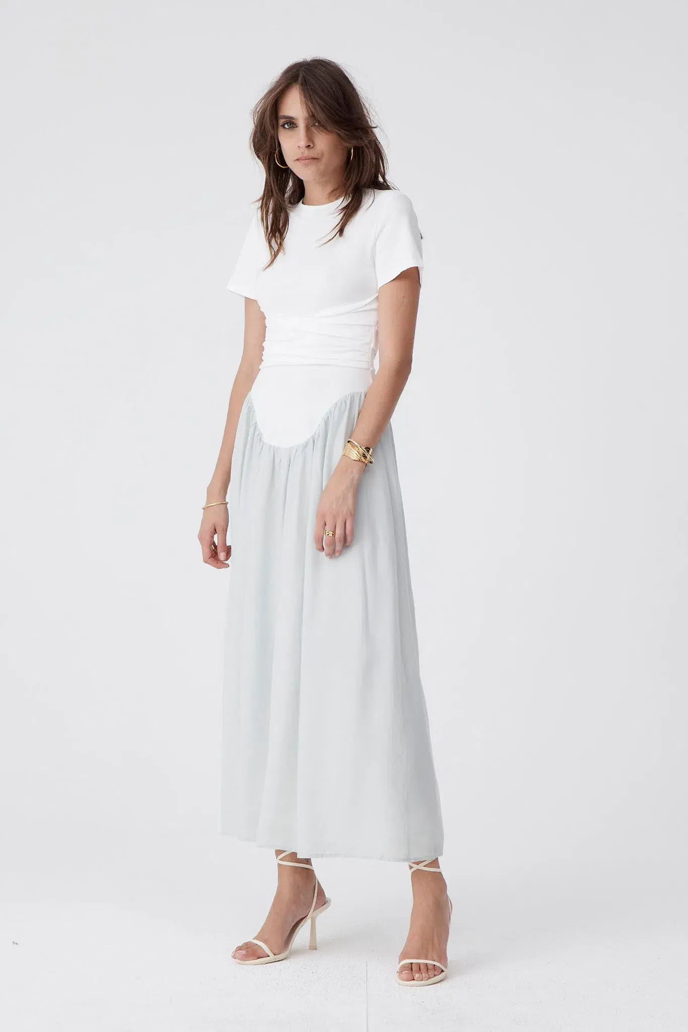 Atoir Christy Dress White/Shale Green Size 8 - Image 1