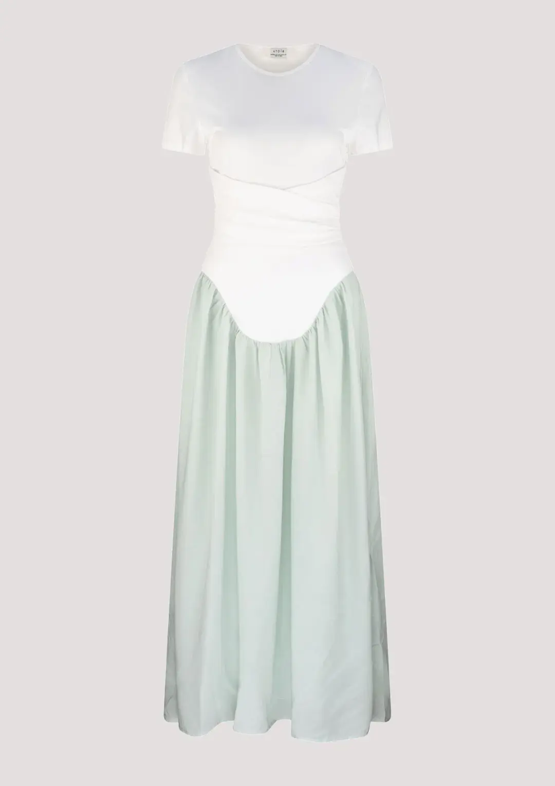 Atoir Christy Dress White/Shale Green Size 8 for rent on The Volte - main image