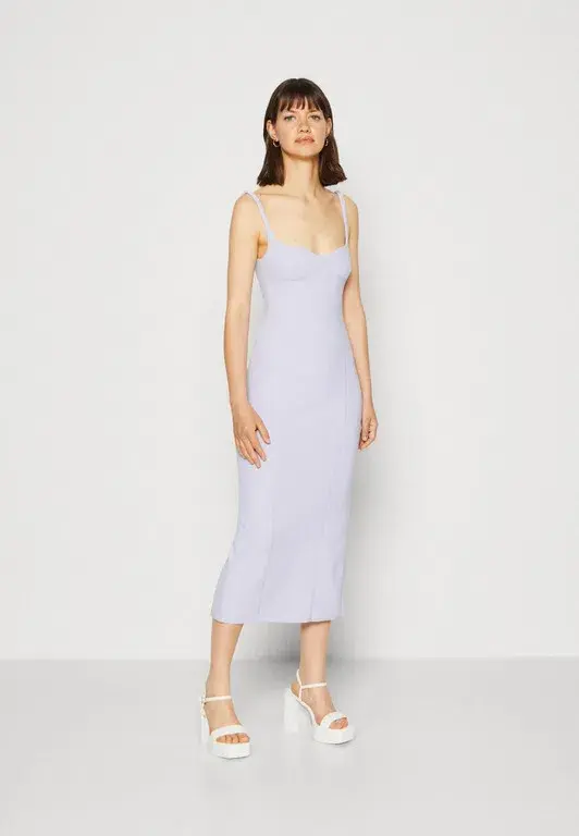 Bec & Bridge Zoey Midi Dress Lilac Size 6 for rent on The Volte - main image