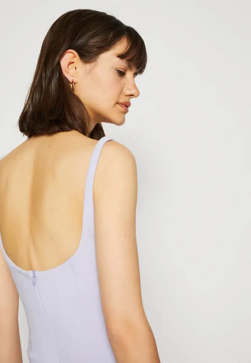 Bec & Bridge Zoey Midi Dress Lilac Size 6 for rent on The Volte - main image