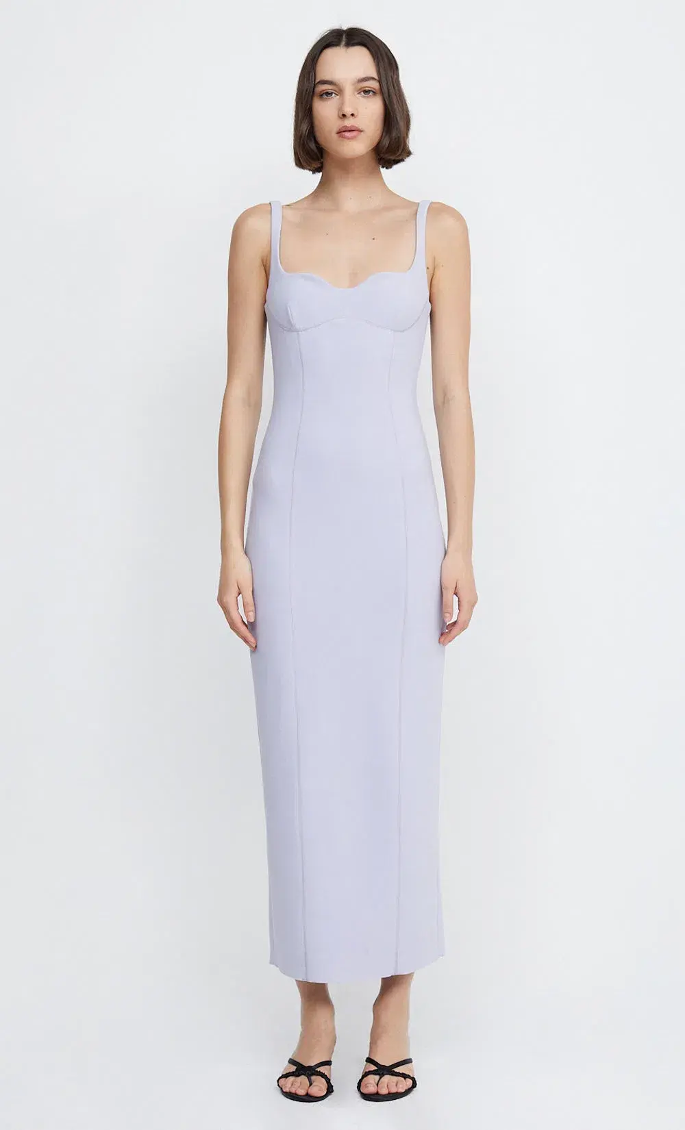 Bec & Bridge Zoey Midi Dress Lilac Size 6 for rent on The Volte - main image